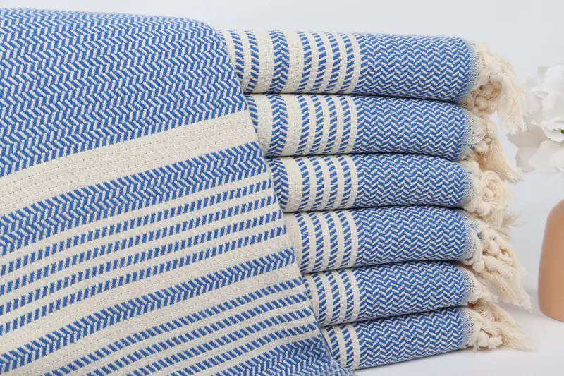 Custom Towel, Best Friend Christmas Gift, Monogrammed Beach Towel, Antibacterial Turkish peshtemal towel, 70x40 Cotton Striped Towel, Gifts For Him - 1