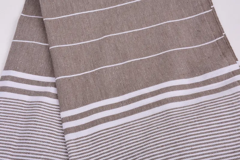 Best Friend Wedding Gift, Personalized Dish Towel, Bathroom Hand Towel, Small Bath Towels, Turkish Towel Hand Towel, 40x24 Cotton Striped Towel - 4