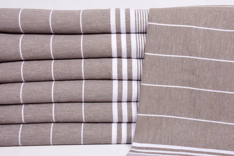Best Friend Wedding Gift, Personalized Dish Towel, Bathroom Hand Towel, Small Bath Towels, Turkish Towel Hand Towel, 40x24 Cotton Striped Towel - 2
