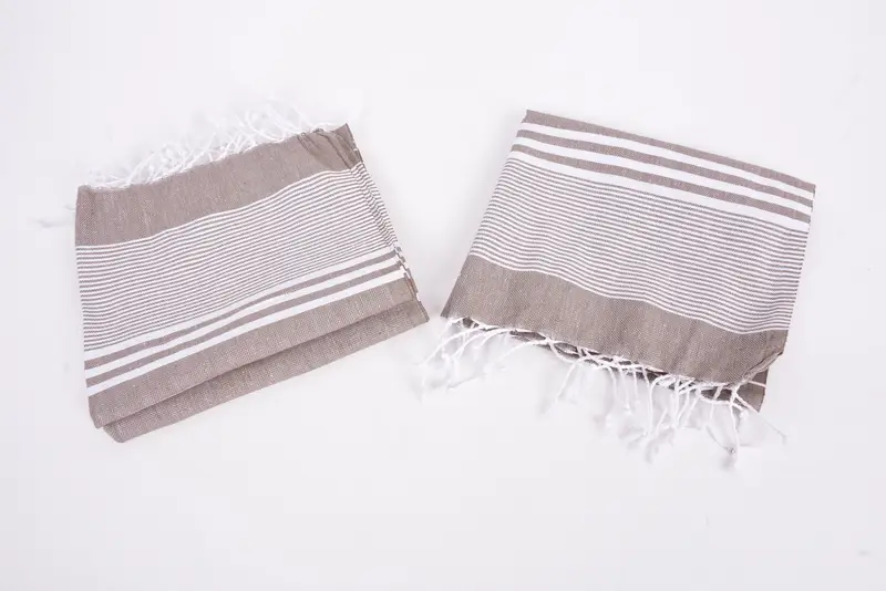 Best Friend Wedding Gift, Personalized Dish Towel, Bathroom Hand Towel, Small Bath Towels, Turkish Towel Hand Towel, 40x24 Cotton Striped Towel - 8
