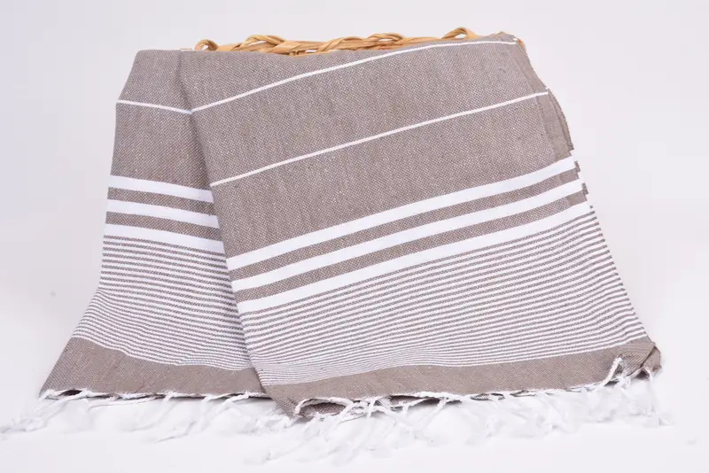 Best Friend Wedding Gift, Personalized Dish Towel, Bathroom Hand Towel, Small Bath Towels, Turkish Towel Hand Towel, 40x24 Cotton Striped Towel - 5