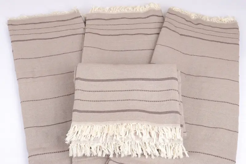 Turkish Bedspread, 100x80 Cotton Striped Towel, Woven Blanket, Christmas Tablecloth, Shower Curtain, Gift For Him, Decorative Blanket, Throw Blanket - 5