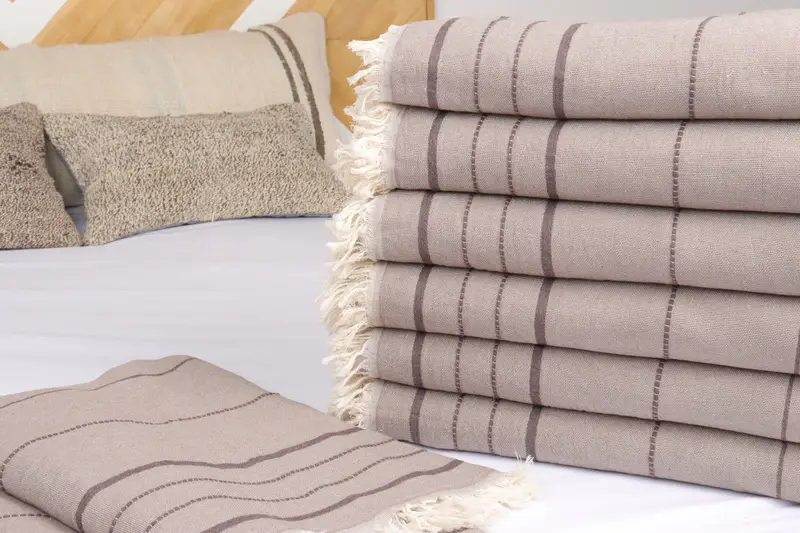 Turkish Bedspread, 100x80 Cotton Striped Towel, Woven Blanket, Christmas Tablecloth, Shower Curtain, Gift For Him, Decorative Blanket, Throw Blanket - 3