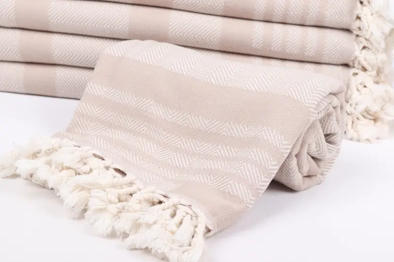 Valentines Day Gift For Him, 68x38 Cotton Chevron Towel, Absorbent Turkish towel, Spa Towel, Beach towel, Hammam towel, Wedding Anniversary Gift - 8