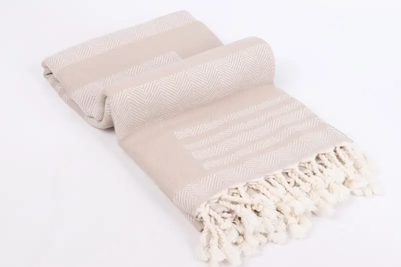 Valentines Day Gift For Him, 68x38 Cotton Chevron Towel, Absorbent Turkish towel, Spa Towel, Beach towel, Hammam towel, Wedding Anniversary Gift - 11
