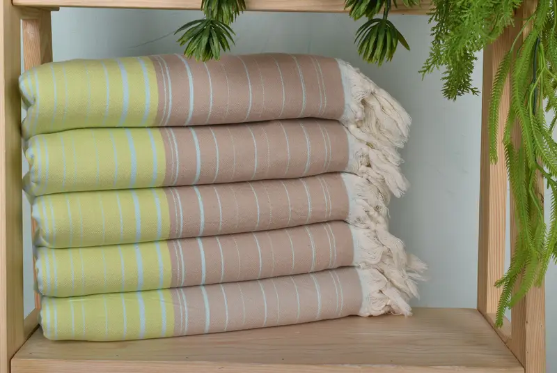 Bachelorette Gifts, 70x40 Cotton Striped Towel, Turkish bath towel, Thin towel, Bridal Gifts, Luxury Turkish beach towel with fringe, Scarf Towel - 1