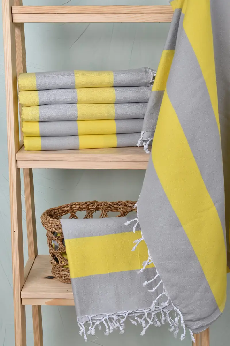 Bridal Shower Favor, Monogrammed Beach Towel, Personalized Towel, Personalized Wedding Gift, 70x40 Cotton Striped Towel, Turkish Beach Towel Bulk - 3