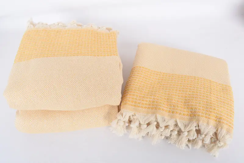 Baby Boy Gift, Aesthetic Blanket, Woven Throw Blanket, Throw Blanket, Boho Throw Blankets, Turkish Towel Blanket, 96x92 Cotton Striped Towel - 7