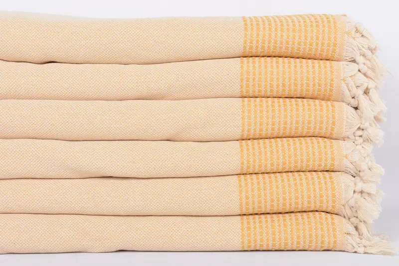 Baby Boy Gift, Aesthetic Blanket, Woven Throw Blanket, Throw Blanket, Boho Throw Blankets, Turkish Towel Blanket, 96x92 Cotton Striped Towel - 3