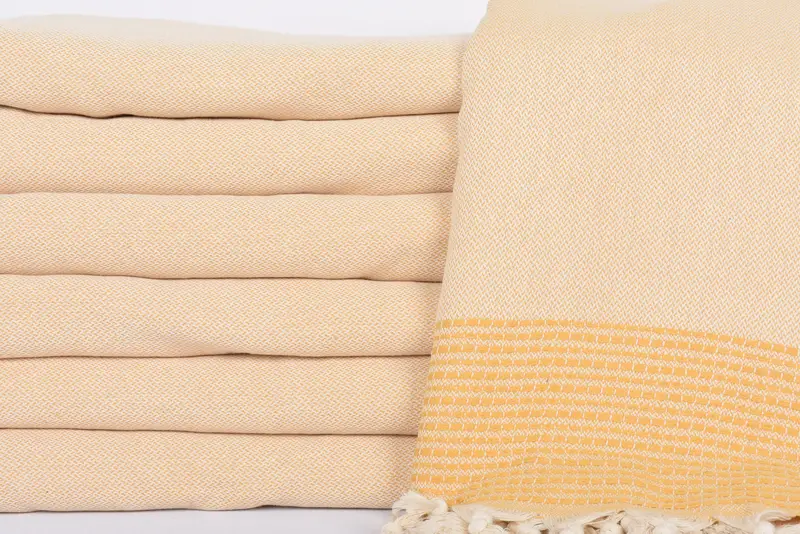 Baby Boy Gift, Aesthetic Blanket, Woven Throw Blanket, Throw Blanket, Boho Throw Blankets, Turkish Towel Blanket, 96x92 Cotton Striped Towel - 2