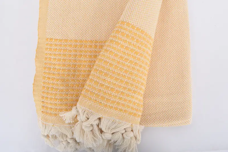 Baby Boy Gift, Aesthetic Blanket, Woven Throw Blanket, Throw Blanket, Boho Throw Blankets, Turkish Towel Blanket, 96x92 Cotton Striped Towel - 8