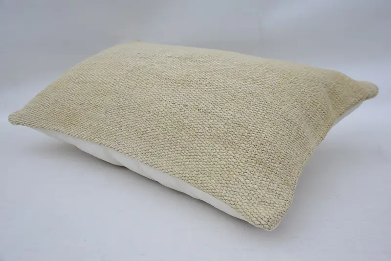 Pillow, Pillow for Sofa, One Of A Kind Pillow Case, Turkish Pillow, Boho Chic Cushion, 12x20 Beige Cushion, Ethnic Pillow, Home Decor Pillow - 6