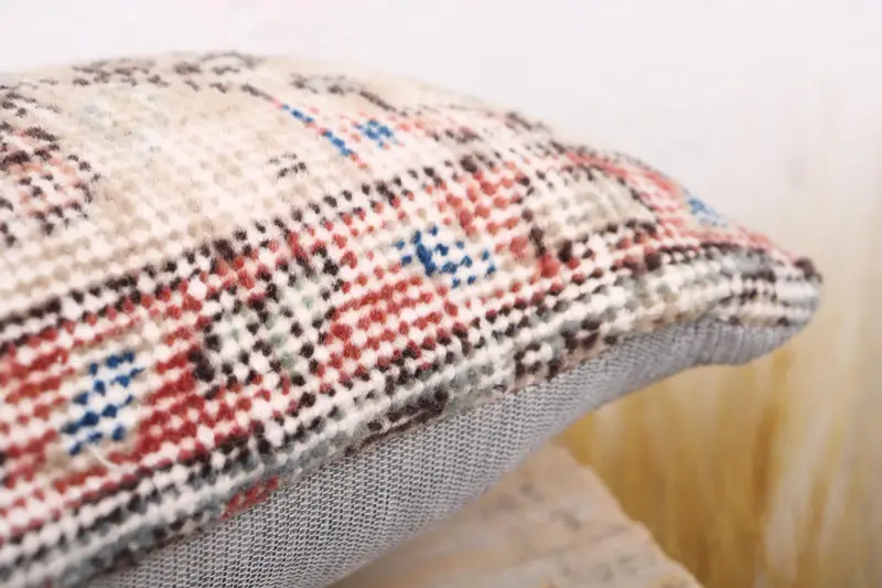 Turkish Pillow, 8x16 Beige Cushion Cover, Cushion, Interior Designer Pillow, Authentic Cushion Cover, Bed Cushion Case, Throw Kilim Pillow - 6