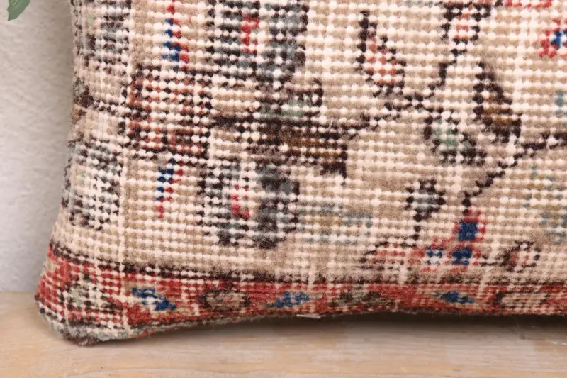Turkish Pillow, 8x16 Beige Cushion Cover, Cushion, Interior Designer Pillow, Authentic Cushion Cover, Bed Cushion Case, Throw Kilim Pillow - 3