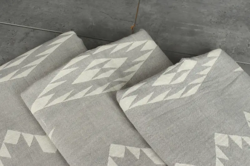 Personalized Gifts, Throw Blanket Couch, Bachelor Gifts, Custom Shower Curtain, 70x60 Cotton Geometric Towel, Woven Blanket, Decorative Bedspread - 7