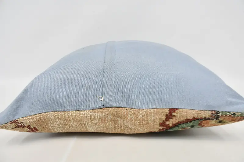 Kilim Pillow, Pillow, Gift Pillow, Handwoven Pillow Cover Cushion, 24x24 Beige Cushion Case, Car Pillow, Nautical Throw Pillow Sham, Turkish Pillow - 5
