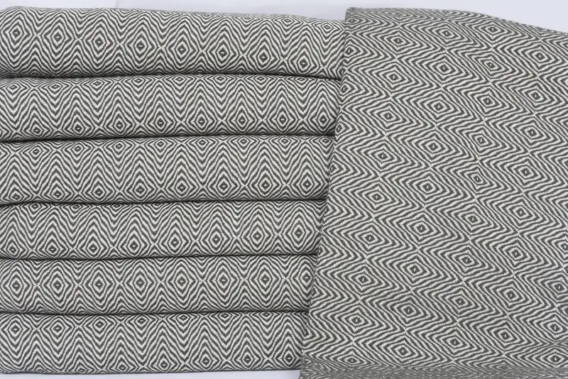 Travel towel, Wedding Towel, Fouta towel, 70x40 Cotton Zigzag Diamond Towel, Wedding Gift For Bride, Hammam towel, Turkish Towel Monogram - 2
