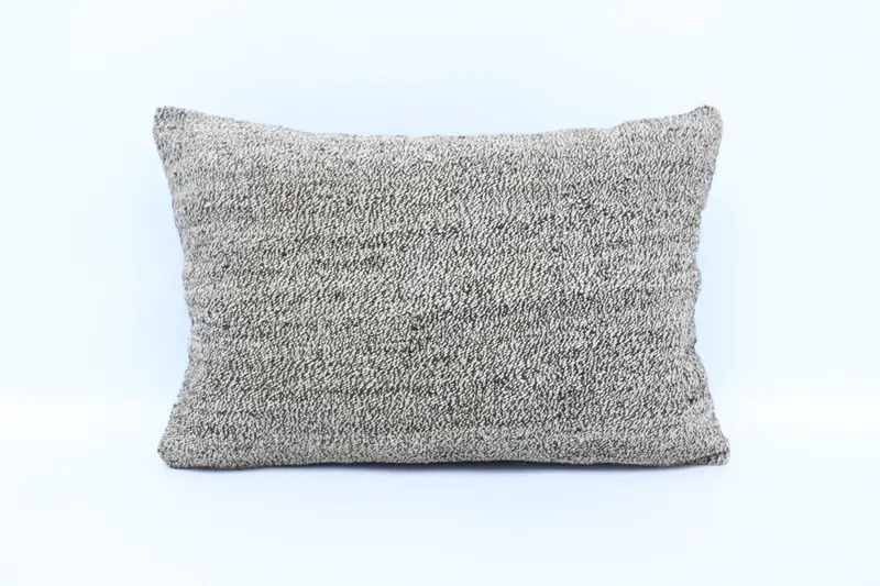 Aesthetic Pillow Cover, 16x24 Brown Pillow Case, Kilim Pillow, Pillow Cover, Turkish Bench Cushion, Ethnical Kilim Rug Pillow, Kilim Pillow Cover - 1