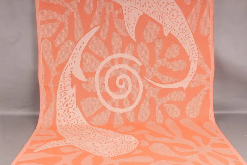Bridal Shower Favors, Bridal Shower Gifts, Personalized Beach Towel, Bachelorette Favors Beach, Thin towel, 70x40 Cotton Whale Design Towel - 1