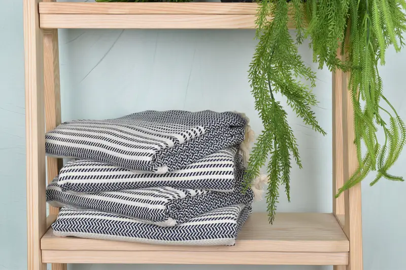 Lightweight towel, Beach Towel Bulk, Birthday Gift, 70x40 Cotton Striped Towel, Absorbent towel, Travel towel, Lightweight Turkish towel for beach - 7