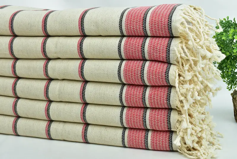 Custom Turkish Towel, Turkish Hand Towel, 40x20 Linen Striped Towel, Boyfriend Gift, Turkish Tea Towel, Turkish Towel Hand Towel, Customized Towels - 3