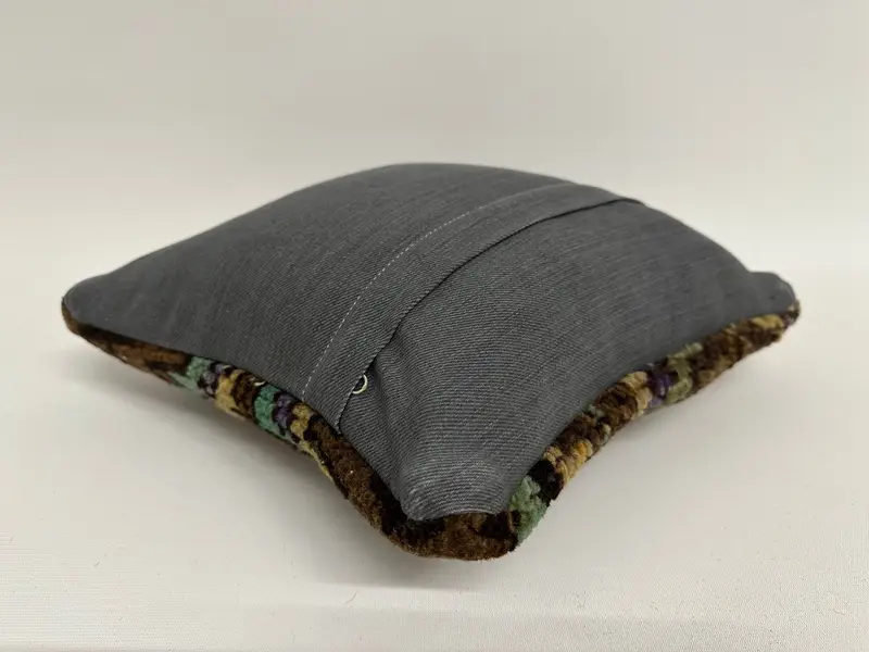 12x12 Brown Pillow Cover, Outdoor Patio Cushion, Pillow Sham, Ethnical Kilim Rug Pillow, Kilim Pillow Cover, Handmade Kilim Cushion - 7