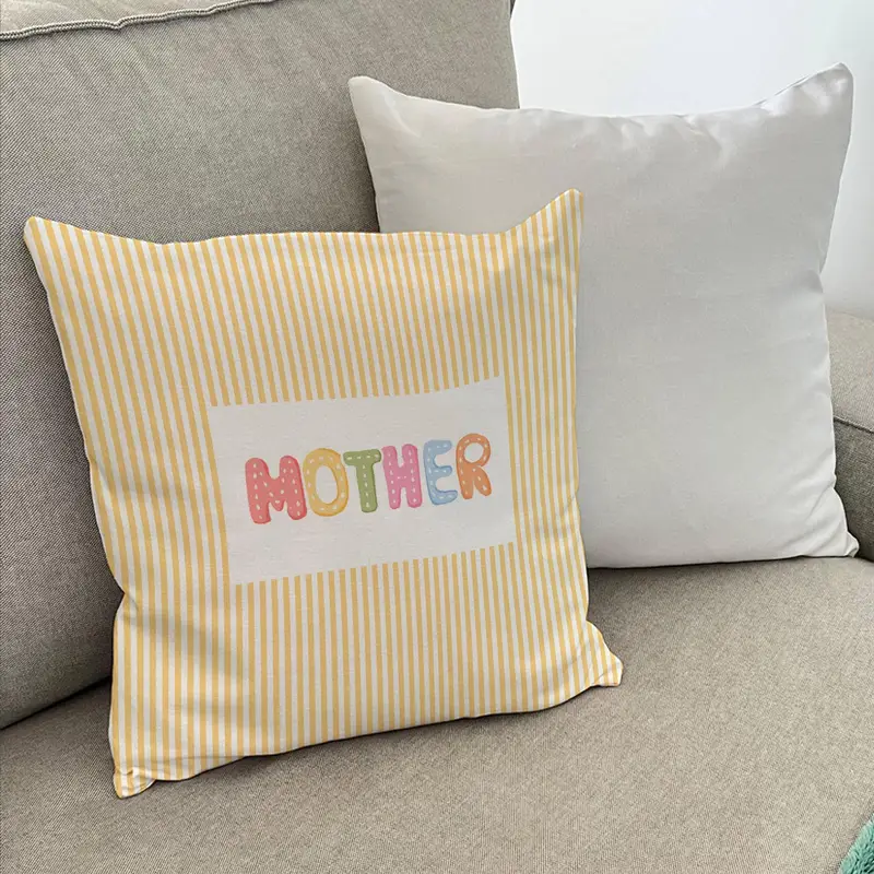 Modern Typography Quote Pillow Cover, Neutral Home Decor, Mother's Day Gift for Mom - 1