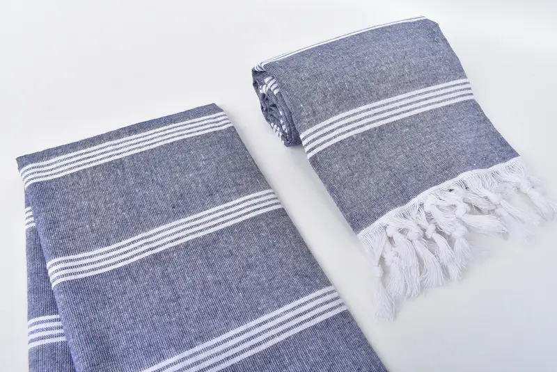 Bachelorette Party Favor, Beach Theme Wedding Gift, Scarf Towel, Summer Gift Ideas, 70x30 Cotton Striped Towel, Bath towel, Soft towel, Travel towel - 7