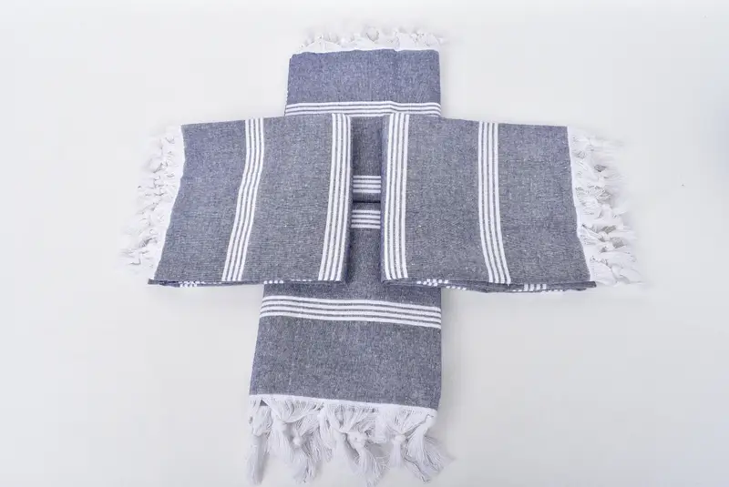 Bachelorette Party Favor, Beach Theme Wedding Gift, Scarf Towel, Summer Gift Ideas, 70x30 Cotton Striped Towel, Bath towel, Soft towel, Travel towel - 6