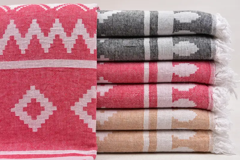 Absorbent towel, Bachelorette Party Gift, Personalized Wedding Gift, Anniversary Gift For Her, Custom Wedding Towel, 68x40 Cotton Aztec Towel - 1