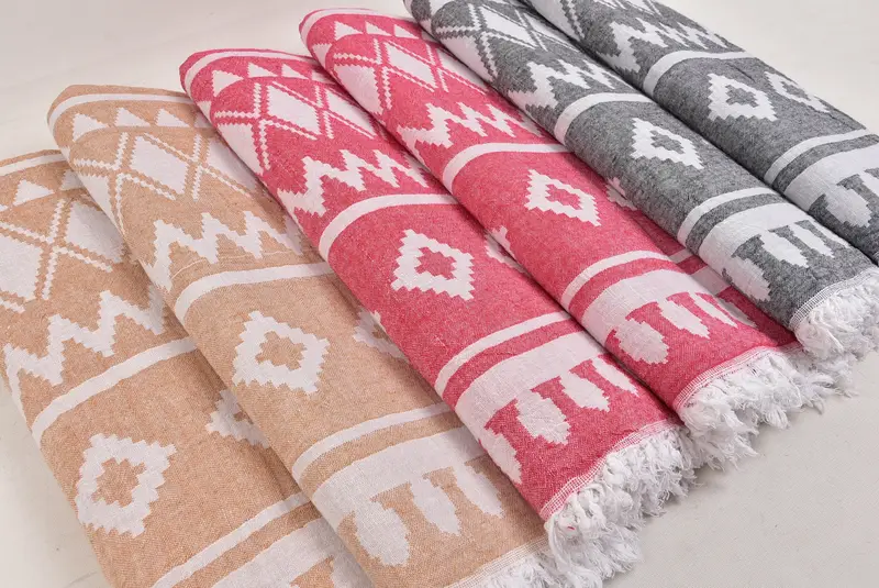 Absorbent towel, Bachelorette Party Gift, Personalized Wedding Gift, Anniversary Gift For Her, Custom Wedding Towel, 68x40 Cotton Aztec Towel - 6