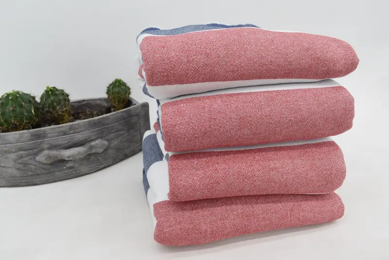 64x36 Cotton Striped Terry Towel, Travel towel, Custom Wedding Gift, Beach Towel Bulk, Handwoven Turkish bath towel, Xmas Gifts, Custom Towel Beach - 3