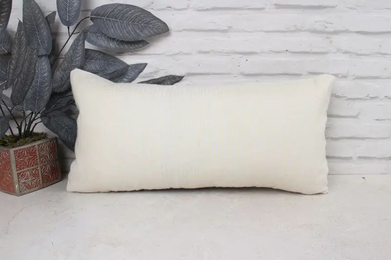 Kilim Pillow Cover, Outdoor Pillow Case, Pillow Case, 12x24 White Cushion Case, Turkish Kilim Pillow, Natural Pillow Case, Kilim Pillow - 1