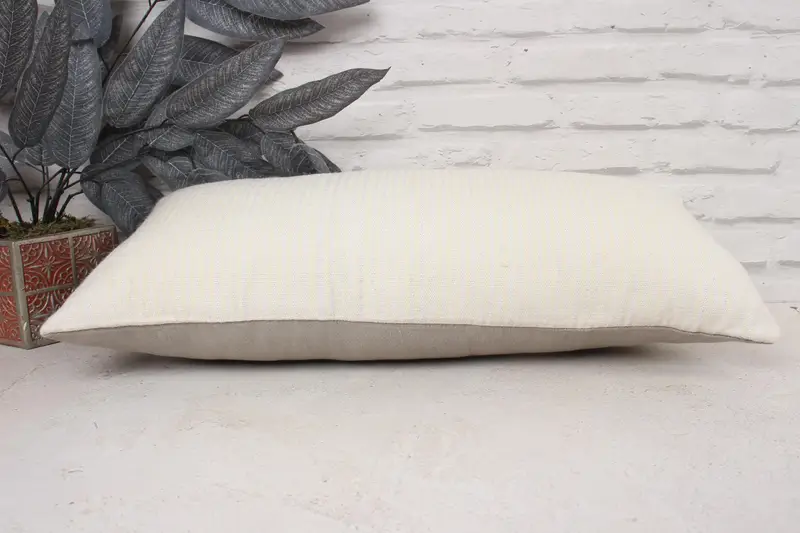 Kilim Pillow Cover, Outdoor Pillow Case, Pillow Case, 12x24 White Cushion Case, Turkish Kilim Pillow, Natural Pillow Case, Kilim Pillow - 5