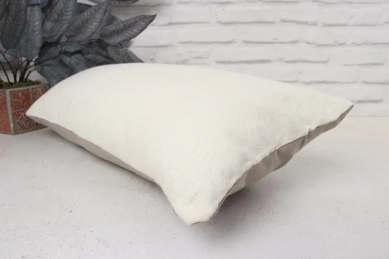 Kilim Pillow Cover, Outdoor Pillow Case, Pillow Case, 12x24 White Cushion Case, Turkish Kilim Pillow, Natural Pillow Case, Kilim Pillow - 6