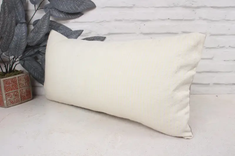 Kilim Pillow Cover, Outdoor Pillow Case, Pillow Case, 12x24 White Cushion Case, Turkish Kilim Pillow, Natural Pillow Case, Kilim Pillow - 4