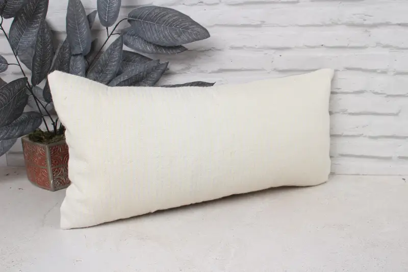 Kilim Pillow Cover, Outdoor Pillow Case, Pillow Case, 12x24 White Cushion Case, Turkish Kilim Pillow, Natural Pillow Case, Kilim Pillow - 3