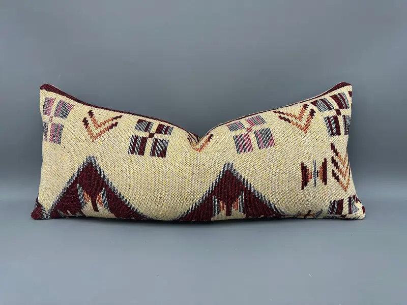 16x36 Yellow Cushion Cover, Designer Throw Pillow Case, Kilim Pillow Cover, Pillow for Sofa, Vintage Kilim Throw Pillow, Pillow - 1