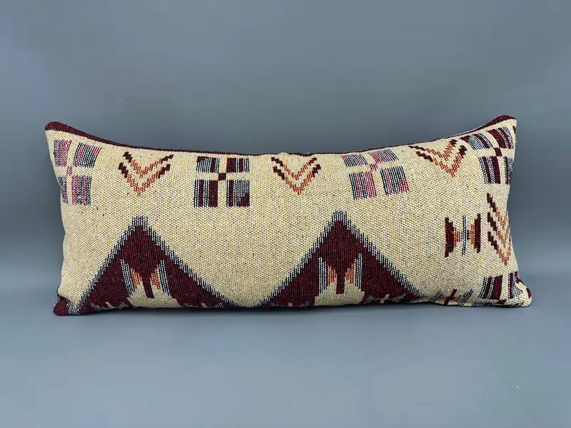 16x36 Yellow Cushion Cover, Designer Throw Pillow Case, Kilim Pillow Cover, Pillow for Sofa, Vintage Kilim Throw Pillow, Pillow - 4