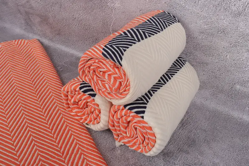 Turkish Towel USA, Bachelorette Party Decorations, 84x40 Cotton Striped Towel, Beach towel, Decorative Towel, Personalized Wedding Gift For Couple - 8