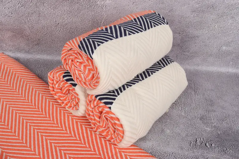Turkish Towel USA, Bachelorette Party Decorations, 84x40 Cotton Striped Towel, Beach towel, Decorative Towel, Personalized Wedding Gift For Couple - 7