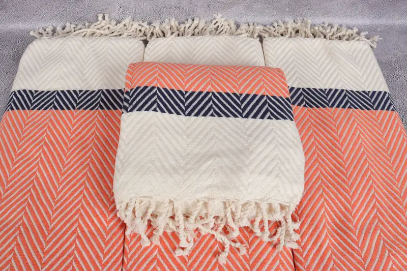Turkish Towel USA, Bachelorette Party Decorations, 84x40 Cotton Striped Towel, Beach towel, Decorative Towel, Personalized Wedding Gift For Couple - 4