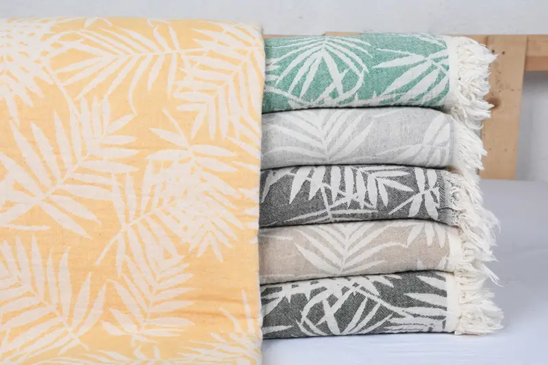 Christmas Tablecloth, Turkish Blanket, Bridal Shower Gift, Organic Throw, Monogram Blanket, Christmas Favors, 100x80 Cotton Floral Patterned Towel - 1