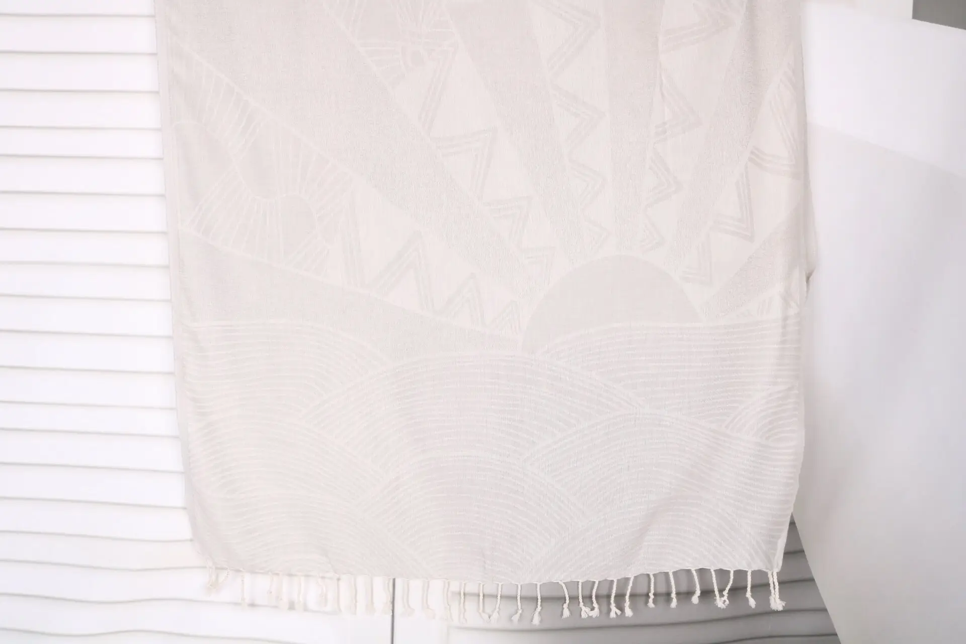 Cappadocia Design Towel Personalized Bridesmaid Gift Gray Cotton 40x67 Inches - 1