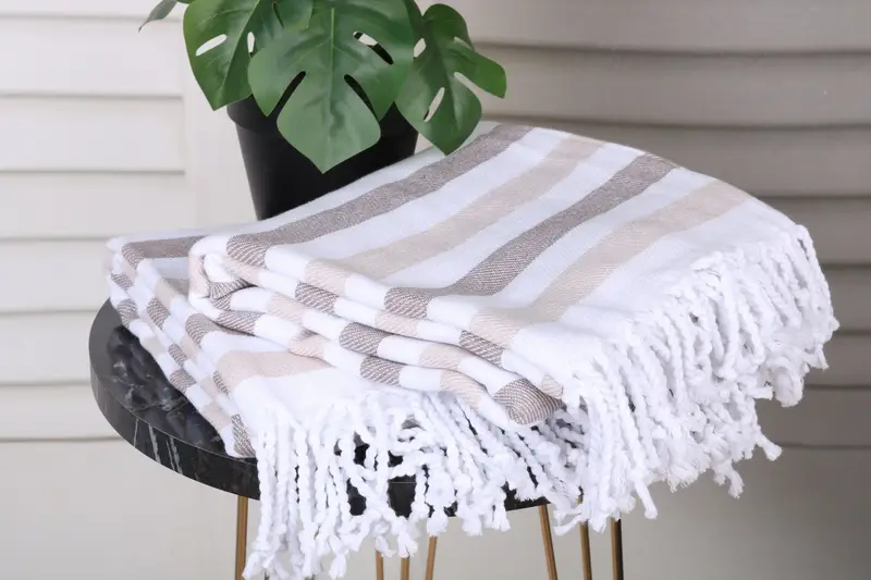Custom Wedding Gift, Wedding Towel, Personalized Bridesmaid Gift, Custom Wedding Gifts, Decorative Towel, 70x40 Cotton Striped Towel, Bachelor Gift - 3