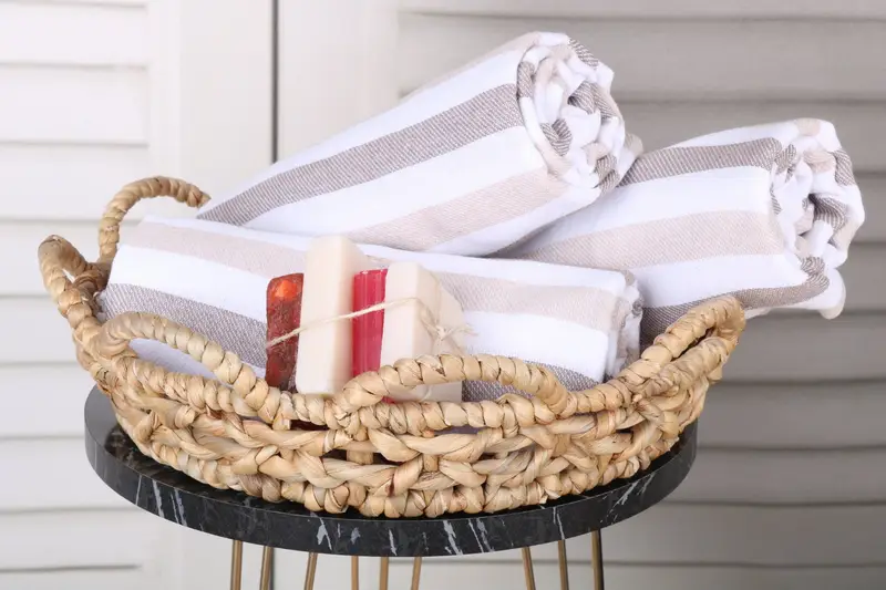 Custom Wedding Gift, Wedding Towel, Personalized Bridesmaid Gift, Custom Wedding Gifts, Decorative Towel, 70x40 Cotton Striped Towel, Bachelor Gift - 4