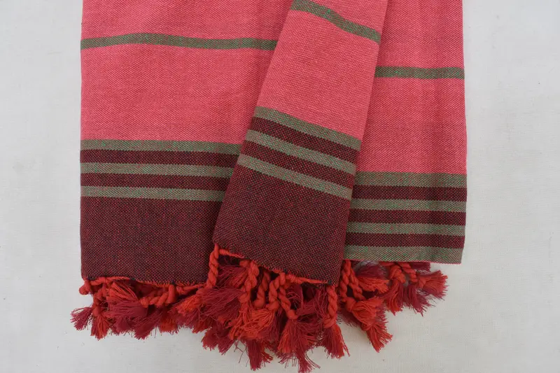 Thin towel, Monogram Beach Towel, 68x40 Cotton Striped Towel, Lightweight Turkish towel for beach, Gift For Best Friend, Bridal Shower Gift - 4