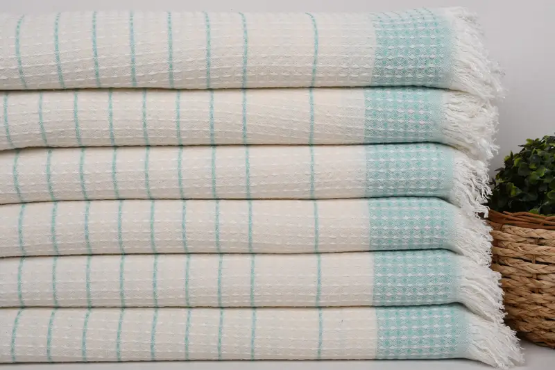 Turkish towel bulk order for wedding gifts, Soft towel, 70x40 Cotton Waffle Towel, Gift For Him, Bridesmaid Favors, Personalized Wedding Gift - 2