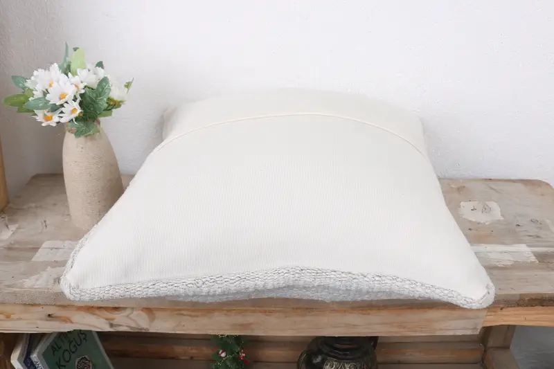 Handmade Kilim Cushion, Decorative Throw Cushion Case, Cushion, Handmade Throw Cushion, 16x16 White Pillow Case, Turkish Pillow, Kilim Cushion Sham - 7
