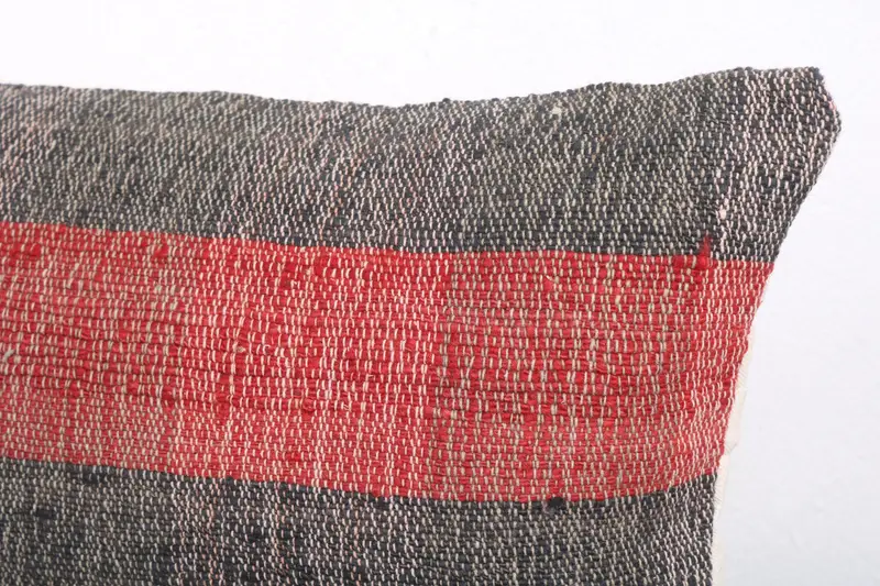 Accent Throw Cushion, Outdoor Throw Pillow Sham, Pillow for Sofa, Pillow, 12x20 Red Pillow Case, Pillow for Couch, Ethnical Kilim Rug Pillow - 5